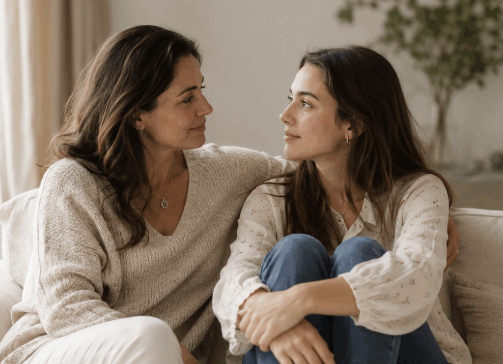 Mother and daughter on Mother's Day