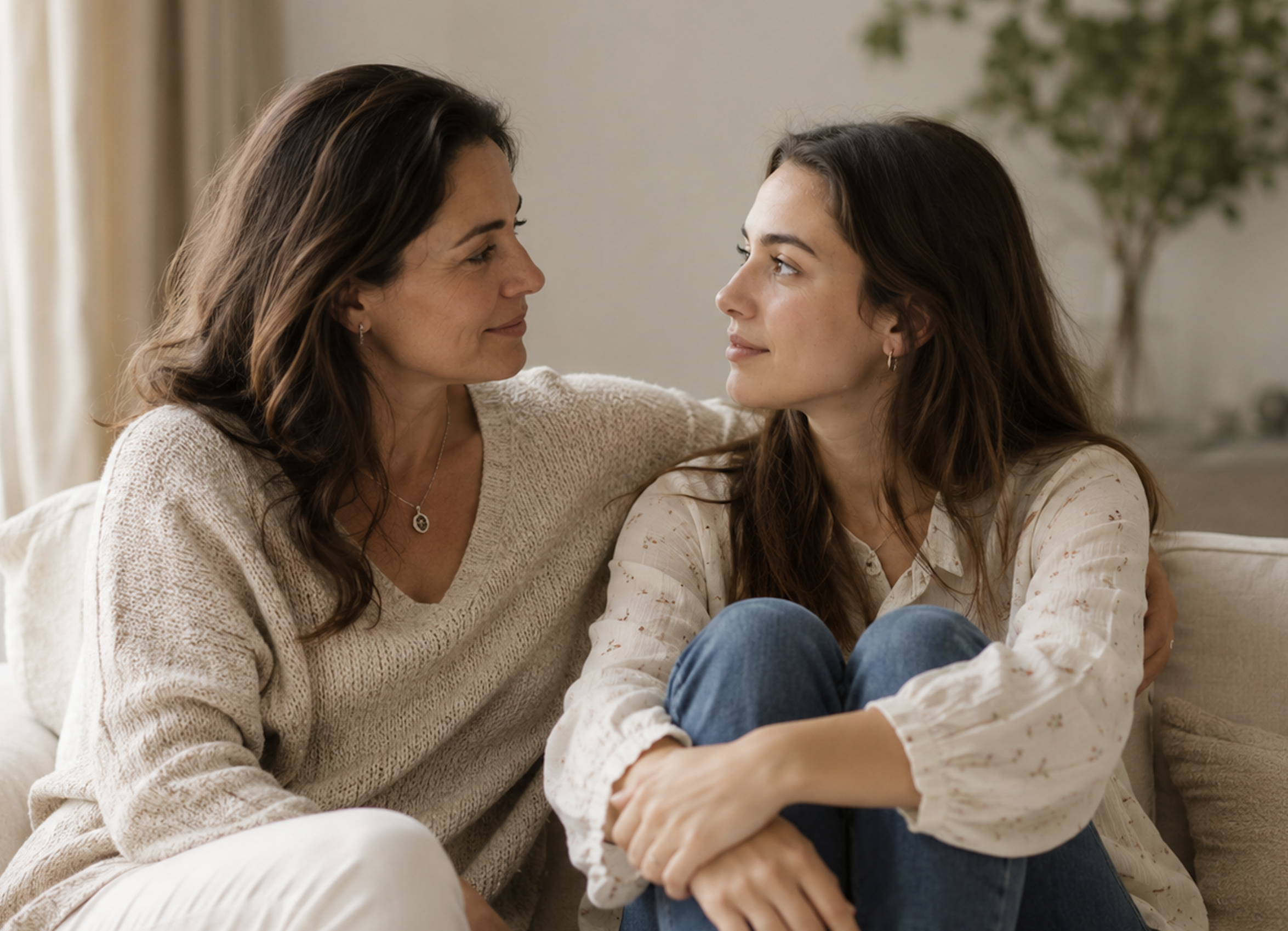 Mother and daughter on Mother's Day